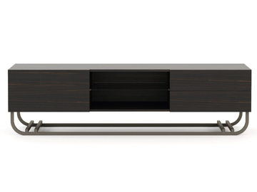 HIS - Wood veneer TV cabinet with doors by Stylish Club - view 3